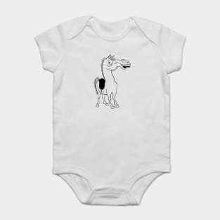 Horse Charicature Baby Bodysuit